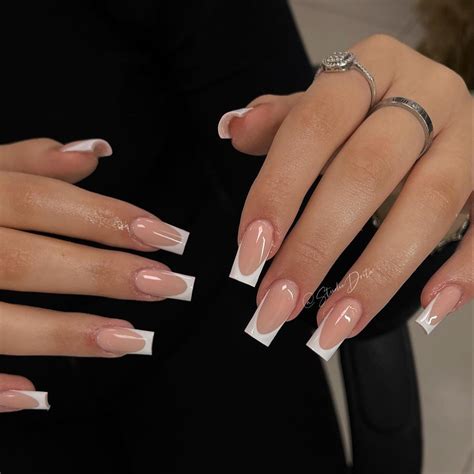 acrylic nail designs french|french tip nails for summer.